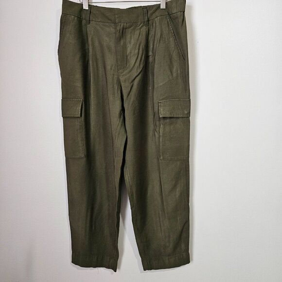 EUC A NEW DAY OLIVE GREEN CARGO SOFT JOGGER PANTS SIZE 14 / XL - Picture 1 of 12